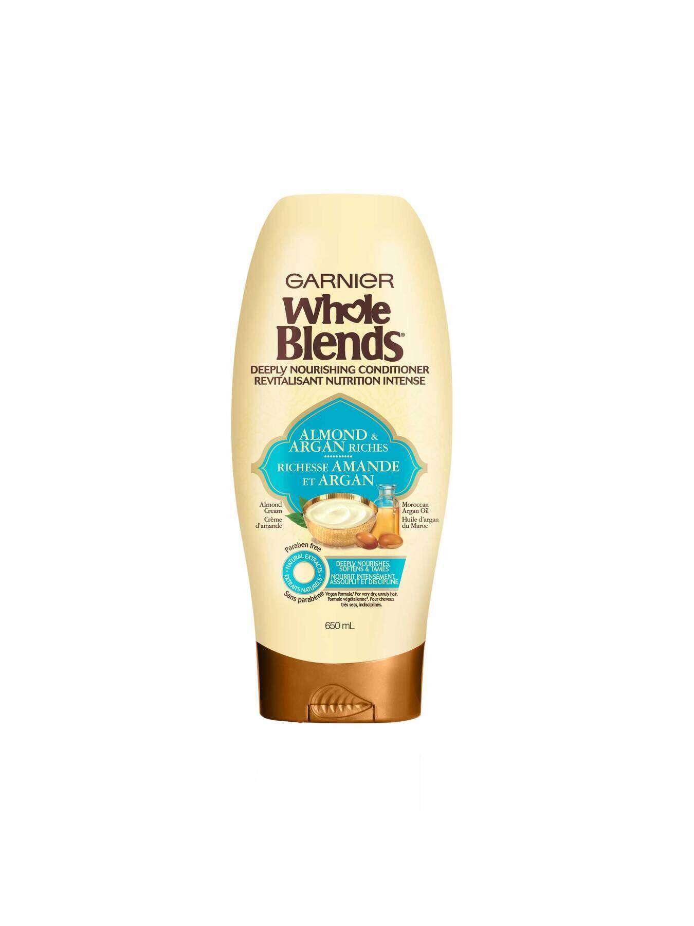 garnier hair conditioner whole blends almond argan riches conditioner 650 ml 603084561339 t1